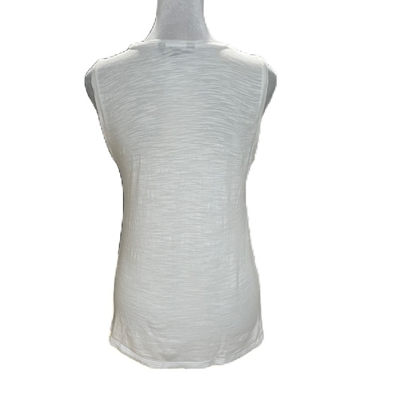 Banana Republic White Lightweight Sleeveless Tank Top with Lace Detail Size XS - Picture 5 of 15